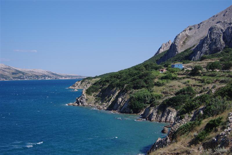 Plaža Bošana kamenita i pješčana plaža pag
